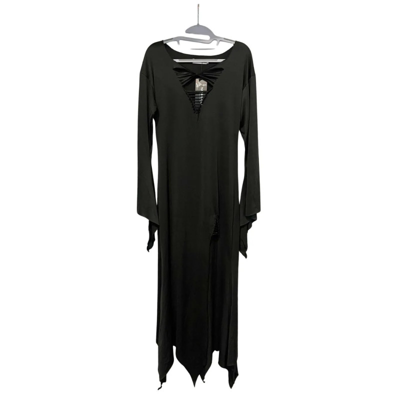 Sukienka Czarna Maxi Halloween Witch Gotycka L