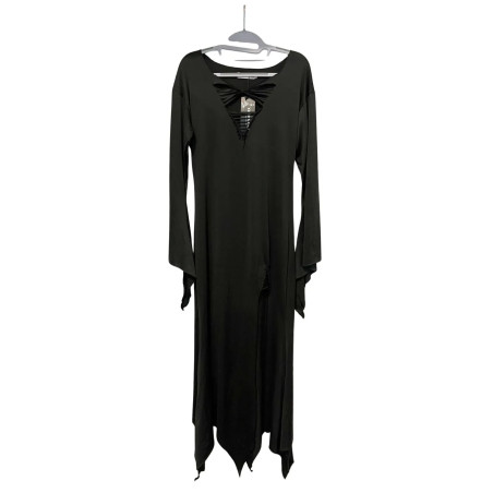 Sukienka Czarna Maxi Halloween Witch Gotycka L