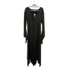 Sukienka Czarna Maxi Halloween Witch Gotycka L