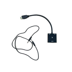 Adapter HDMI do VGA z Audio i Zasilaniem DC5V Konwerter