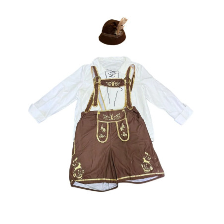 Strój Bawarski Oktoberfest Lederhosen z Kapeluszem M