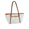 Guess Sebina duża torebka shopper beżowo-brązowa A4