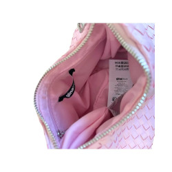 Gina Tricot różowa pleciona torebka mini