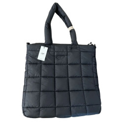 ARKK Copenhagen unisex torba shopper czarna z paskiem