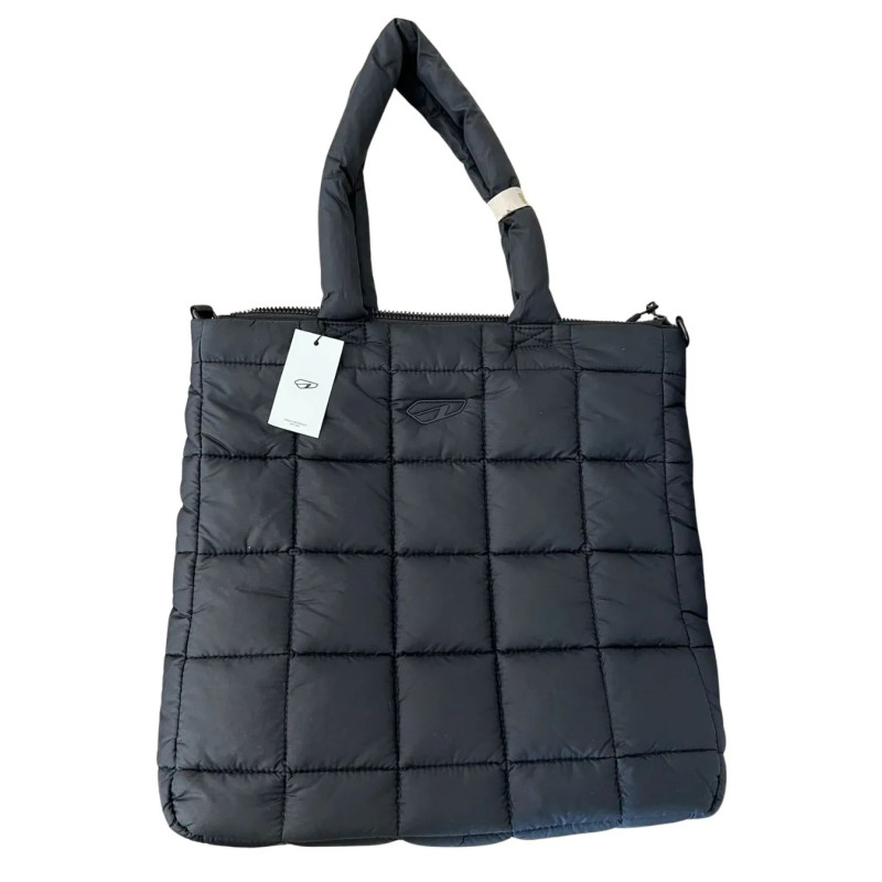 ARKK Copenhagen unisex torba shopper czarna z paskiem