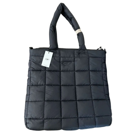 ARKK Copenhagen unisex torba shopper czarna z paskiem