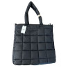 ARKK Copenhagen unisex torba shopper czarna z paskiem