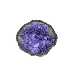 Mata węchowa dla psa i kota fioletowa zabawka na smaczki.