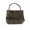 Anna Field skórzana torba shopper zamszowa khaki duża