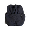 YOURTURN Unisex plecak podróżny czarny nylon regulowane szelki