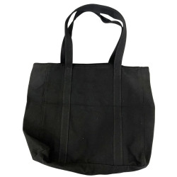 Zign Czarna Torba Shopper Bawełniana A4 Reduce Reuse Recycle
