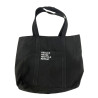 Zign Czarna Torba Shopper Bawełniana A4 Reduce Reuse Recycle
