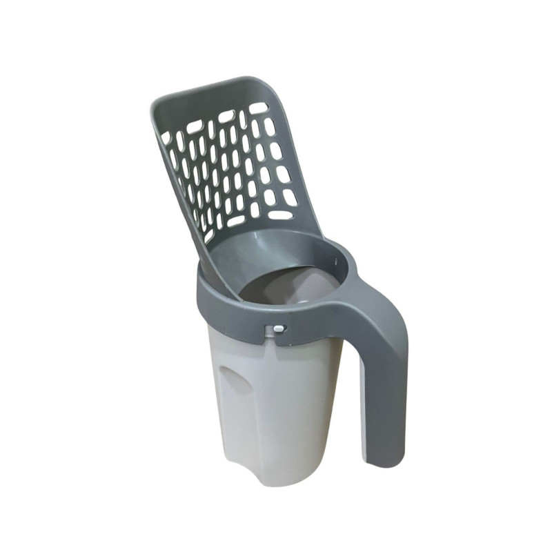 Łopatka do kuwety dla kota z pojemnikiem szufelka do żwirku