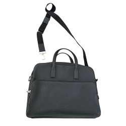 BOSS Crosstown S Doc Case Skórzana Aktówka na Laptop Czarna