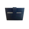 DOMAT Skórzany Etui Portfel na Karty RFID Czarny 11 × 8,5 cm