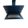 DOMAT Skórzany Etui Portfel na Karty RFID Czarny 11 × 8,5 cm