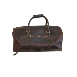 Skórzana torba podróżna ze skóry naturalnej 52 cm brązowa