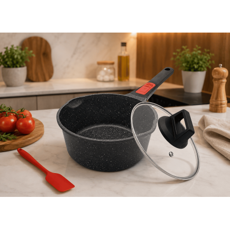 Rondel 18 cm 2 l z pokrywką | Nieprzywierający garnek