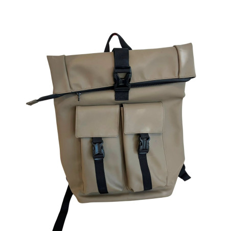 Plecak Zign UNISEX zielony wodoodporny roll-top na laptop 47,5 cm