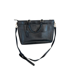Anna Field Leather skórzana aktówka czarna torba na laptop