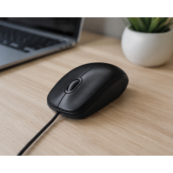 Mysz przewodowa Logitech M90 USB 1000 DPI czarna 910-001793