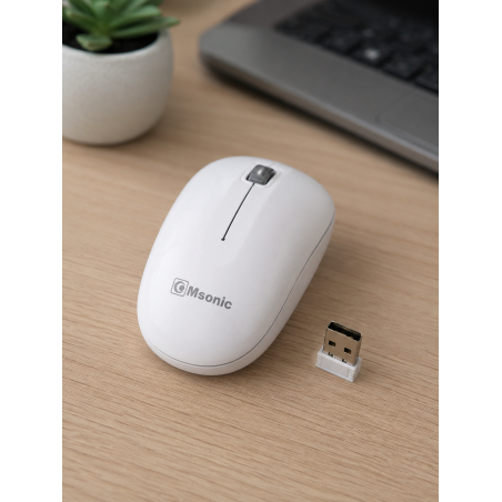 Mysz bezprzewodowa Msonic MX707W USB 1000 DPI biała