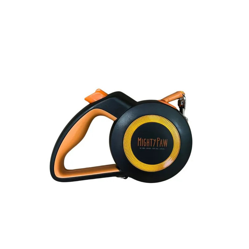 Smycz automatyczna dla psa 5m do 22kg odblaskowa MightyPaw