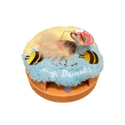 Interaktywna zabawka dla kota elektryczna pączek z piórem kocimiętka