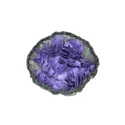 Mata węchowa dla psa i kota fioletowa zabawka na smaczki.