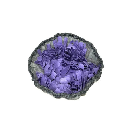 Mata węchowa dla psa i kota fioletowa zabawka na smaczki.