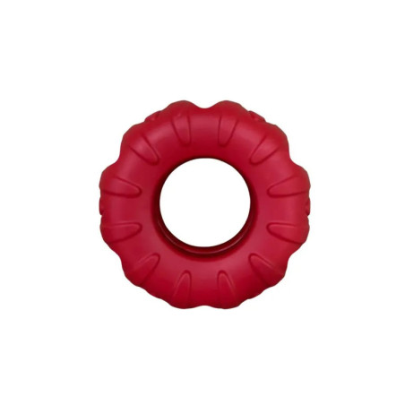 Gryzak dla psa z naturalnej gumy czerwony na smaczki