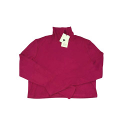 Bordowy sweter crop L krótki damski nowy z nadwyżki magazynowej