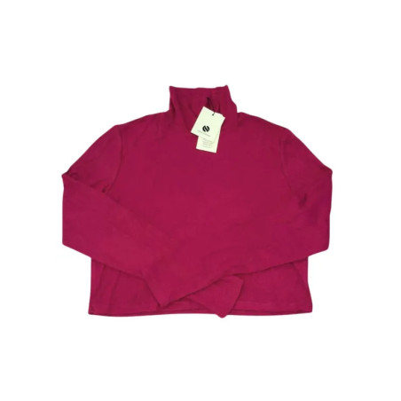 Bordowy sweter crop L krótki damski nowy z nadwyżki magazynowej