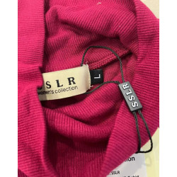 Bordowy sweter crop L krótki damski nowy z nadwyżki magazynowej