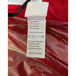 Czerwona kamizelka grzewcza XL 3 tryby grzania