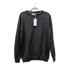 Sweter męski S ciemnoszary 100% bawełna ZENAPHRS