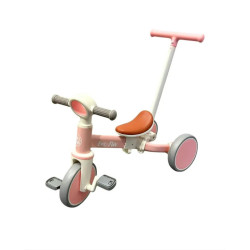 LOL-FUN Rowerek Trójkołowy 5w1 z Drążkiem do Pchania