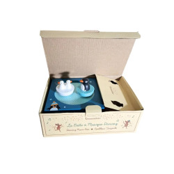 Pozytywka Trousselier pingwiny drewniana magnetyczna