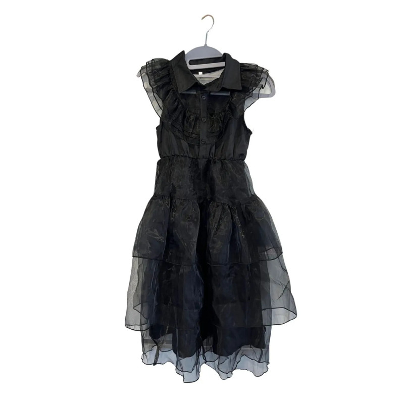 Komplet dziewczęcy sukienka Wednesday + dodatki (rozmiar 140)