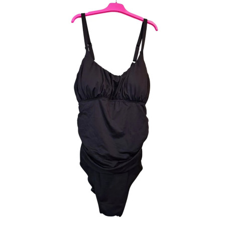 Strój kąpielowy XXL czarny modelujący jednoczęściowy