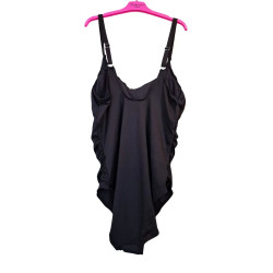 Strój kąpielowy XXL czarny modelujący jednoczęściowy