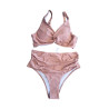 Strój kąpielowy M rózowy bikini wysoki stan marszczenia