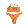 Strój kąpielowy bikini pomarańczowy wysoki stan M