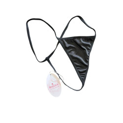 Komplet bielizny koronkowej czarny gorset + stringi XL