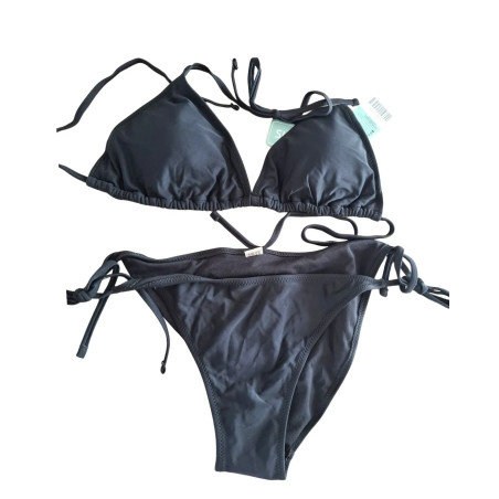 Bikini damskie czarne wiązane Shekini rozmiar L