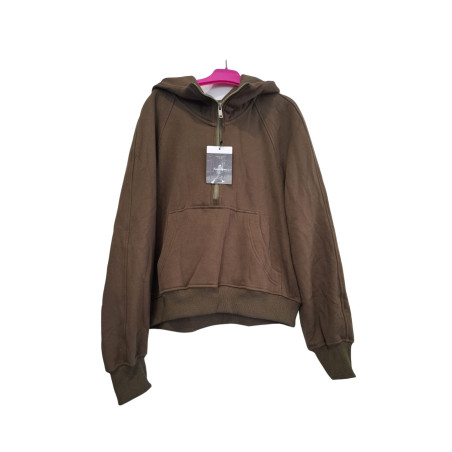 Bluza damska brązowa z kapturem  M