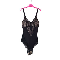 Body damskie koronkowe czarne eleganckie XL