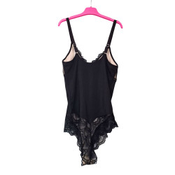 Body damskie koronkowe czarne eleganckie XL