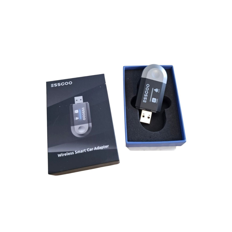 Adapter CarPlay Android Auto bezprzewodowy ESSGOO 2w1 | Quickshop